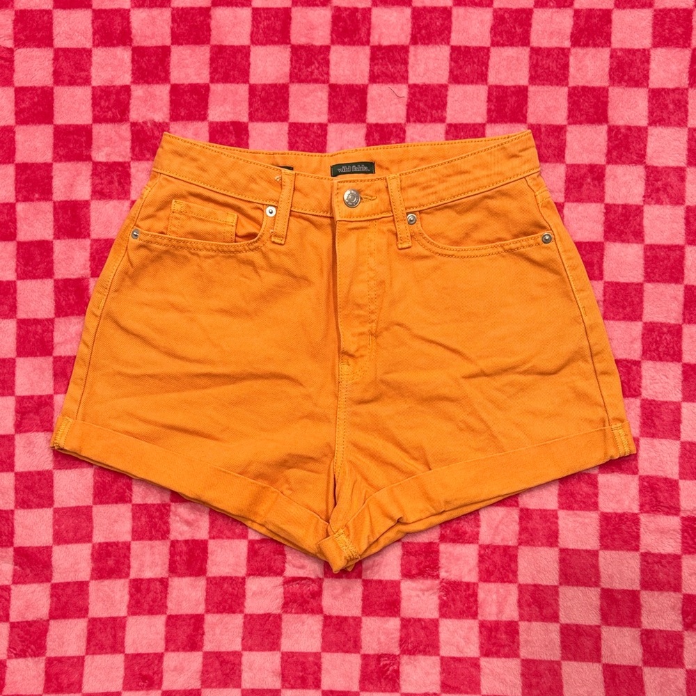 Wild Fable High Waist Orange Shorts